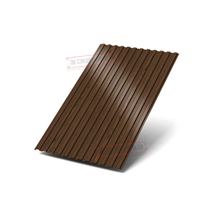 Профилированный лист МП10х1100 ECOSTEEL-МореныйДуб-0.5