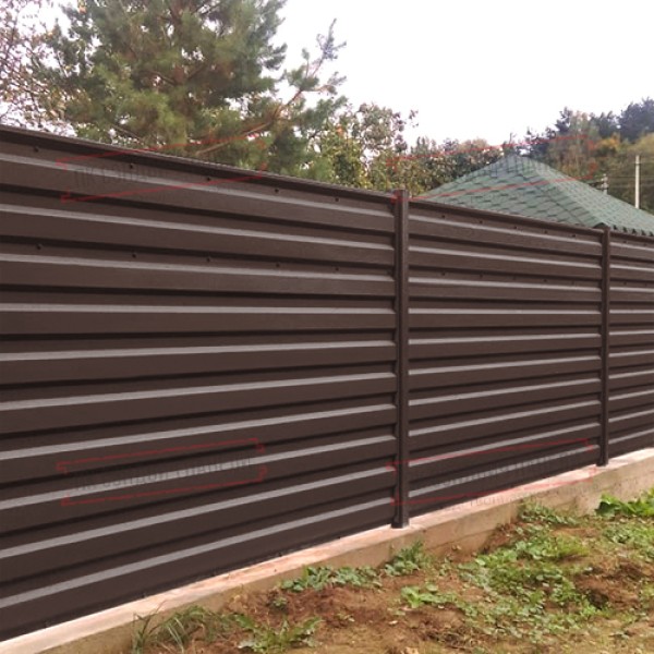 Профилланган варақ МП35-1035 Norman RAL-8017-0.5