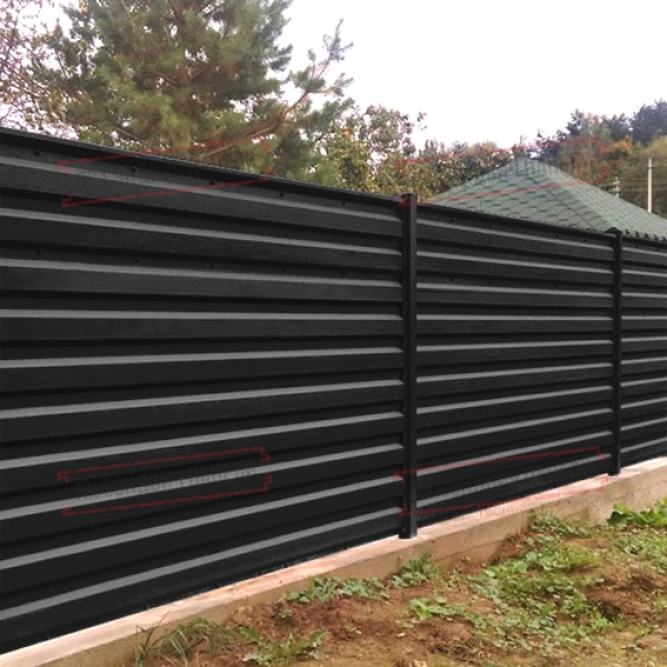 Профилланган варақ МП35-1035 Viking E RAL-9005-0.5