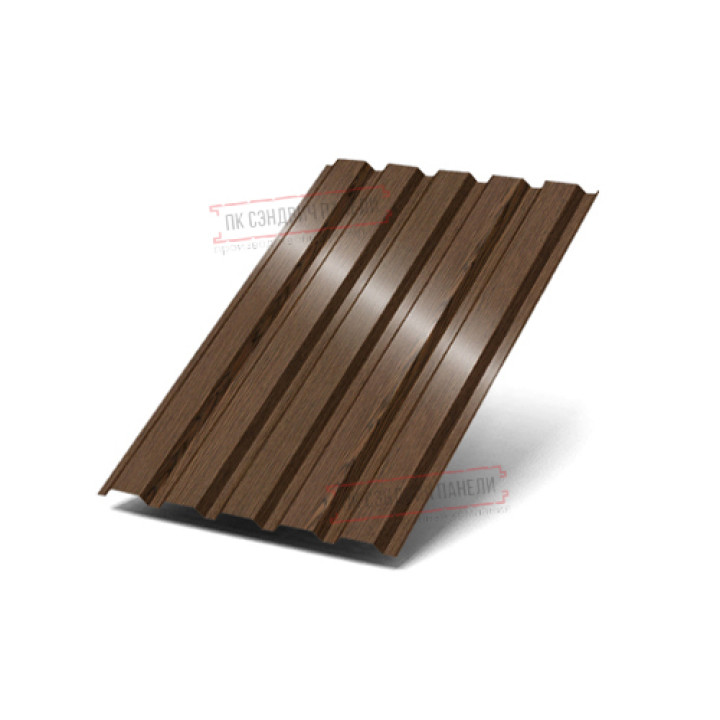 Профилированный лист МП35-1035 ECOSTEEL-МореныйДуб-0.5