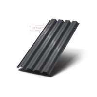 Profillangan varaq N60-845, Poliester RAL 7024-0.5