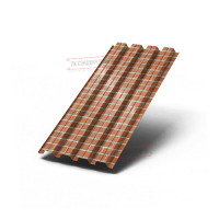 Профнастил Н60-845 ECOSTEEL-Кирпич-0.5