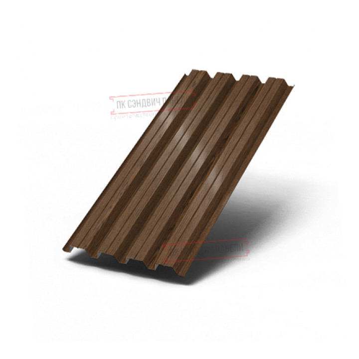 Профилированный лист Н60-845, ECOSTEEL_MA-МореныйДуб-0.5