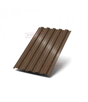 Профилированный лист НС35-1000 ECOSTEEL-Мореный Дуб-0.5