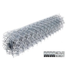 Оцинкованная сетка рабица 1,2x10 м., ячейка 50x50 мм., с диаметром проволоки 1,6 мм.