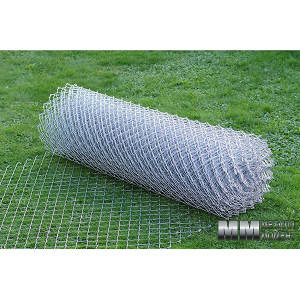 Оцинкованная сетка рабица 1,5x10 м., ячейка 50x50 мм., с диаметром проволоки 1,6 мм. Оцинкованная сетка рабица 1,5x10 м., ячейка 50x50 мм., с диаметром проволоки 1,6 мм.