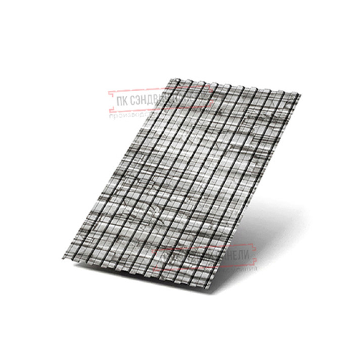 Профилированный лист С8х1150 ECOSTEEL-БелыйПлитняк-0.5