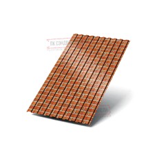 Профилированный лист С8х1150 ECOSTEEL-Кирпич-0.5.