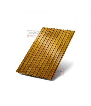 Профилированный лист С8х1150 ECOSTEEL_T-ЗолотойДуб-0.5
