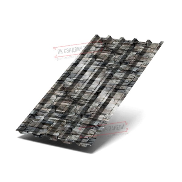 Профилированный лист С44-1000 ECOSTEEL-БелыйКамень-0.5