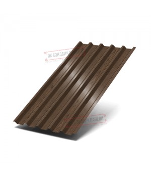Профилированный лист С44-1000 ECOSTEEL_MA-МореныйДуб-0.5
