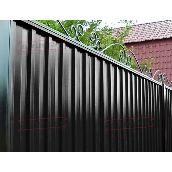Profillangan varaq S-15-1190-0.7 Poliester RAL 9005