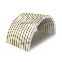 Penopolistiroldan arkali sendvich panellar, 0.5/0.5, eni 1000 mm, qalinligi 120 mm, RAL1015