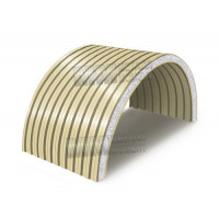 Пенополистиролдан аркали сэндвич панеллар, 0.5/0.5, эни 1000 мм, қалинлиги 100 мм, RAL1014