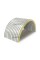 Penopoliuretandan arkali sendvich panellar, 0.5/0.5, eni 1000 mm, qalinligi 40 mm, RAL9003