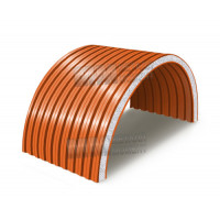 Пенополистиролдан аркали сэндвич панеллар, 0.5/0.5, эни 1000 мм, қалинлиги 120 мм, RAL2004