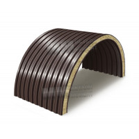 Минерал пахтадан аркали сэндвич панеллар, 0.5/0.5, эни 1000 мм, қалинлиги 100 мм, RAL8017