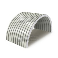 Арочные сэндвич-панели с пенополистиролом, 0.5/0.5, ширина 1000 мм, толщина 100 мм, RAL9002 Арочные сэндвич-панели с пенополистиролом, 0.5/0.5, ширина 1000 мм, толщина 100 мм, RAL9002