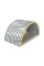 Penopoliuretandan arkali sendvich panellar, 0.5/0.5, eni 1000 mm, qalinligi 60 mm, RAL7047