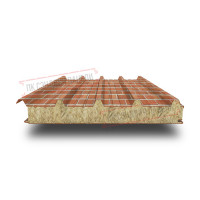 Кровельные сэндвич панели с минватой 50 кирпичная кладка