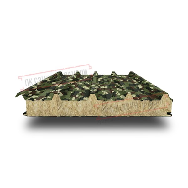 Tom uchun mineral paxta sendvich panellar 80 harbiy