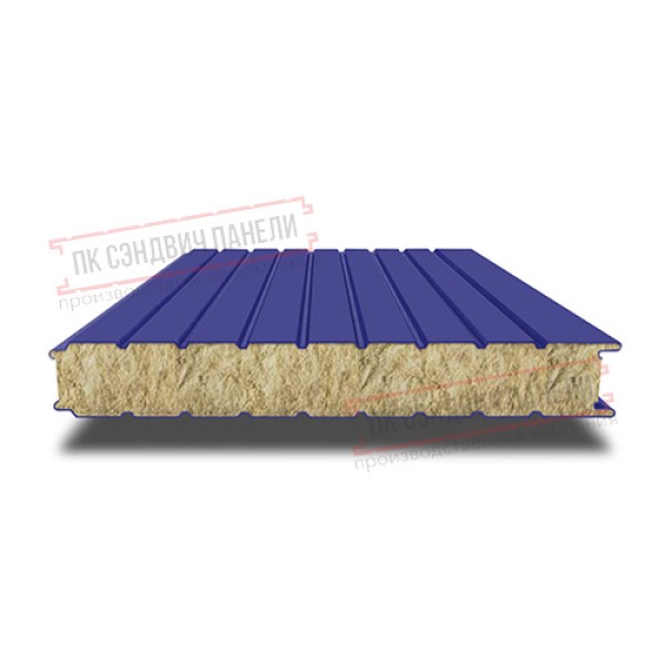 Devor uchun mineral paxta sendvich panellar 150 ral 5002