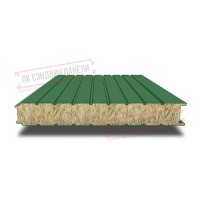 Стеновые сэндвич панели с минватой 100 ral 6002 зеленый Стеновые сэндвич панели с минватой 100 ral 6002 зеленый