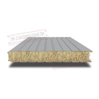 Devor uchun mineral paxta sendvich panellar 250 ral 7004
