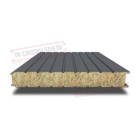 Devor uchun mineral paxta sendvich panellar 200 ral 7024