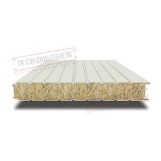 Стеновые сэндвич панели с минватой 60 ral 9002 серо-белый