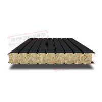 Devor uchun mineral paxta sendvich panellar 80 ral 9005