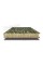 Devor uchun mineral paxta sendvich panellar 80 harbiy