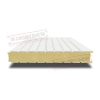 Стеновые сэндвич панели с пир 150 ral 9003 белый