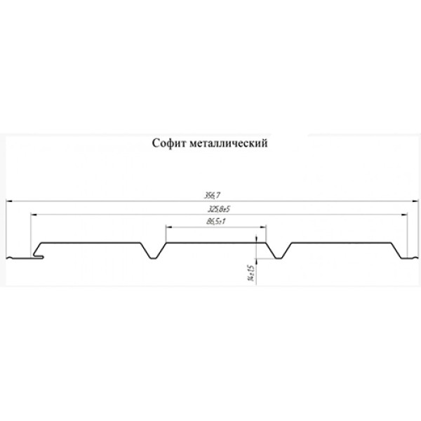 Перфорациясиз металл софит 0,5 Velur плёнка билан RR 32 тўқ жигарранг