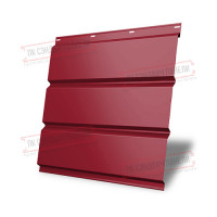 Perforatsiyasiz metall sofit 0,45 PE plyonka bilan RAL 3003 rubinli qizil