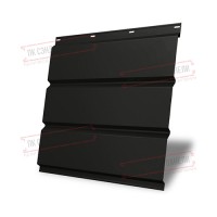 Софит металлический без перфорации 0,45 Drap ST RAL 9005 черный