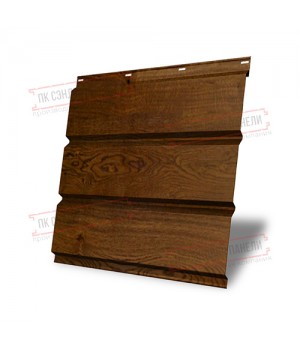 Софит металлический без перфорации 0,45 Print Premium с пленкой Antique Wood