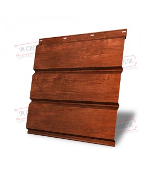 Софит металлический без перфорации 0,45 Print Elite с пленкой Cherry Wood