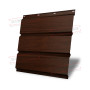 Софит металлический без перфорации 0,45 Print Elite с пленкой Choco Wood