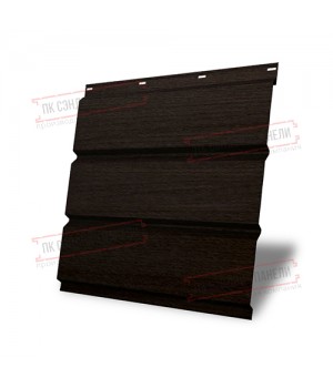 Софит металлический без перфорации 0,45 Print Elite с пленкой Coffee Wood