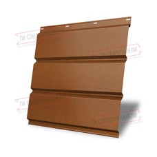 Софит металлический без перфорации 0,5 Quarzit с пленкой Cuprum Steel