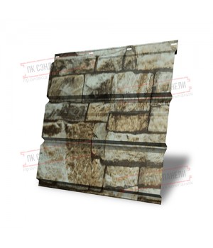 Софит металлический без перфорации 0,45 Print Elite с пленкой Fine Stone