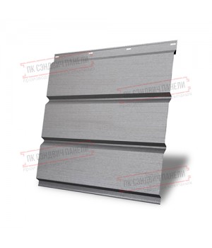 Софит металлический без перфорации 0,45 Print Elite с пленкой Milky Wood