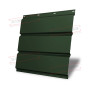 Софит металлический без перфорации 0,5 GreenCoat Pural BT с пленкой RR 11 темно-зеленый (RAL 6020 хромовая зелень)