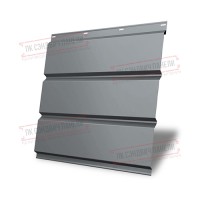 Perforatsiyasiz metall sofit 0,5 GreenCoat Pural matt plyonka bilan RR 21 och-kulrang (RAL 7040 серое окно)