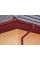 Markaziy perforatsiyalangan metall sofit 0,5 Satin plyonka bilan RAL 3011 qizg'ish jigarrang
