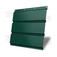 Markaziy perforatsiyalangan metall sofit 0,45 Drap ST plyonka bilan RAL 6005 yashil mox