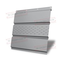 Markaziy perforatsiyalangan metall sofit 0,5 Satin plyonka bilan RAL 7004 kulrang