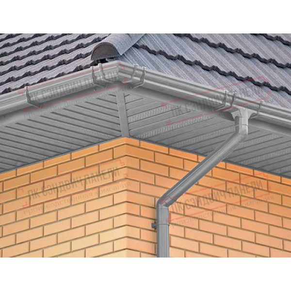 Markaziy perforatsiyalangan metall sofit 0,45 PE plyonka bilan RAL 7005 ochiq kulrang