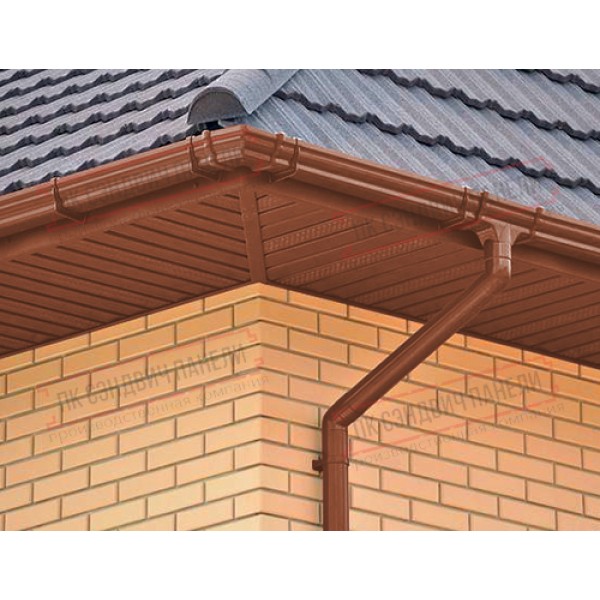 Markaziy perforatsiyalangan metall sofit 0,45 PE plyonka bilan RAL 8004 terrakota